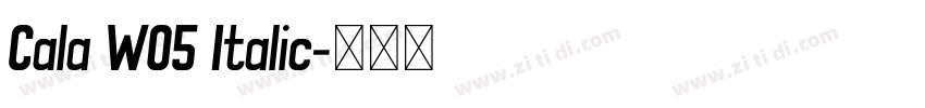 Cala W05 Italic字体转换